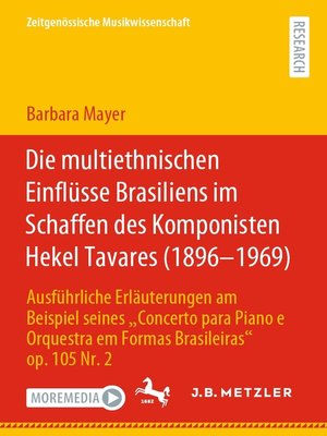 cover image of Die multiethnischen Einflüsse Brasiliens im Schaffen des Komponisten Hekel Tavares (1896–1969)